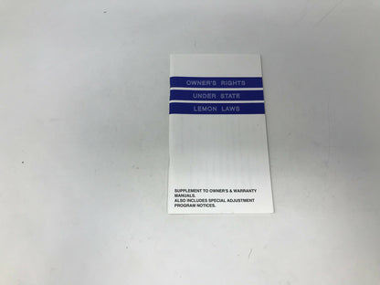 2004 Chrysler Town & Country Owners Manual with Case OEM B01B49036