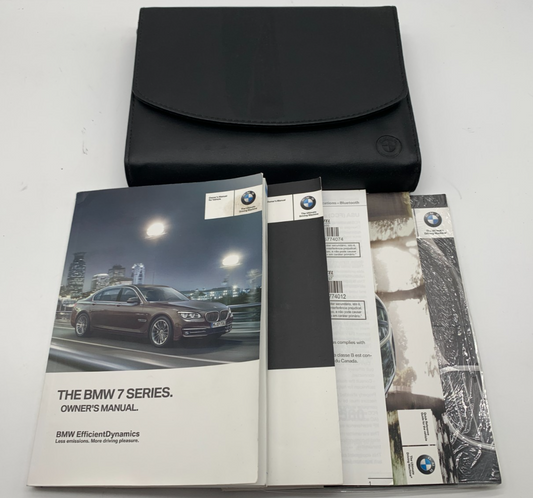 2014 BMW 7 Series Owners Manual Set with Case OEM B02B11019