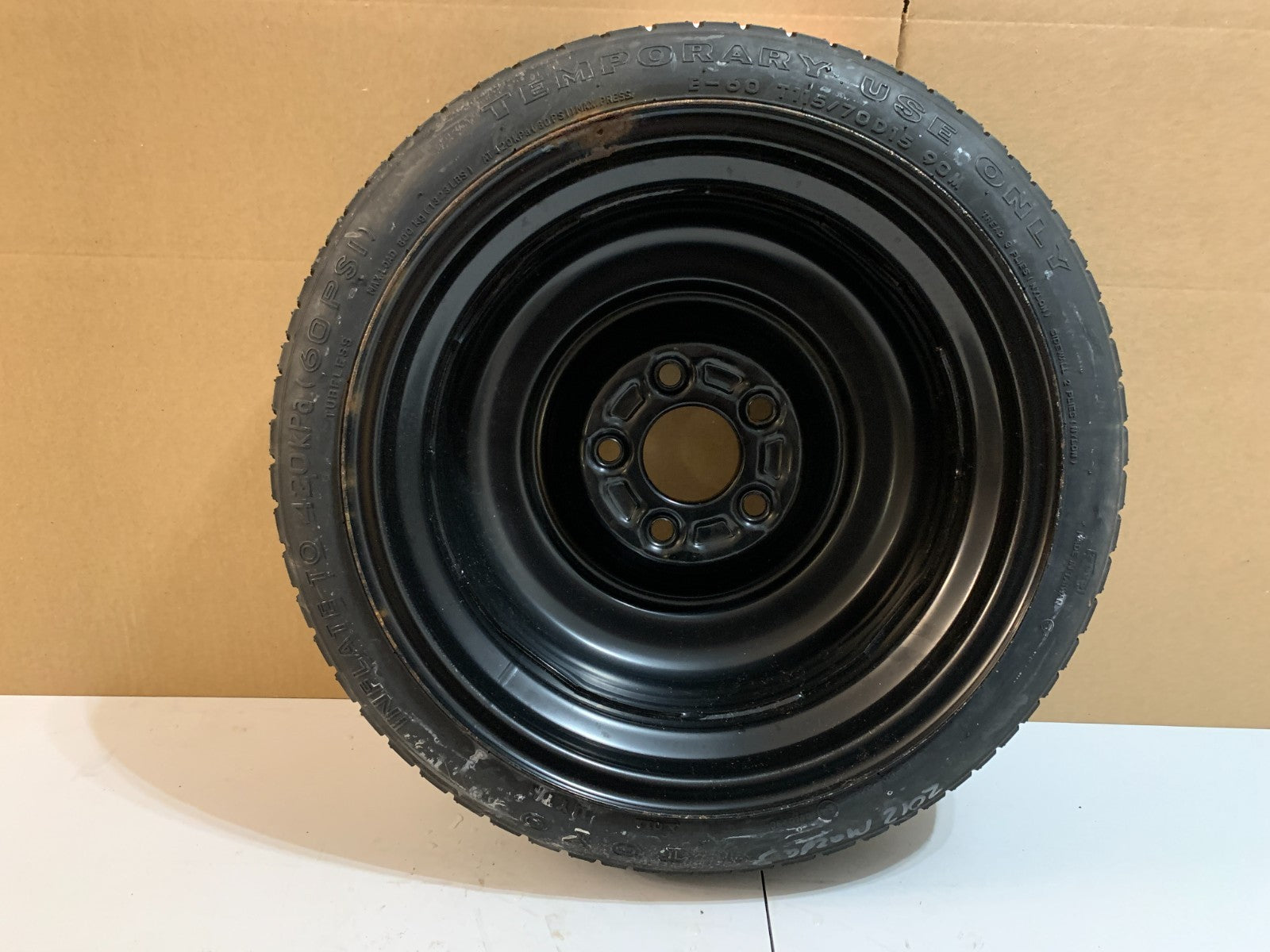 2010-2013 Mazda 3 Mazda3 15" Spare Tire Compact Donut T115/70D15
