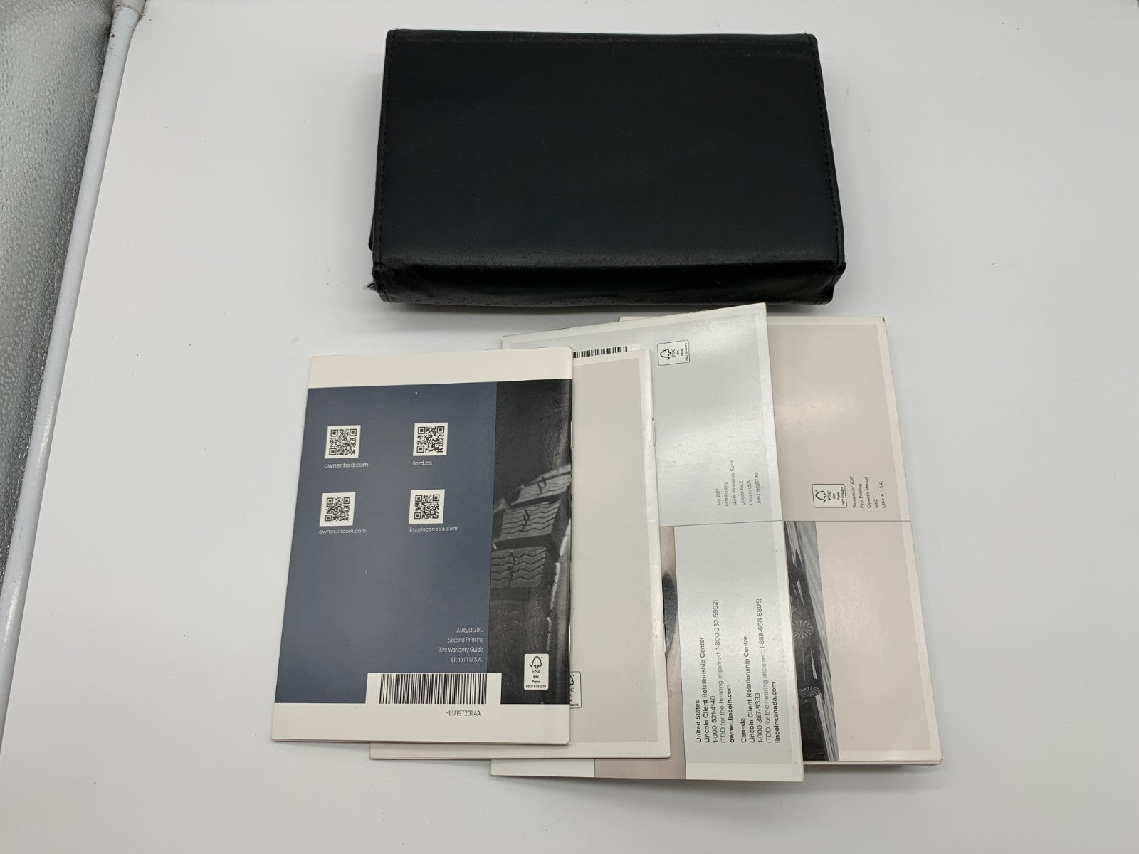 2018 Lincoln MKZ Owners Manual Set with Case OEM C03B44001