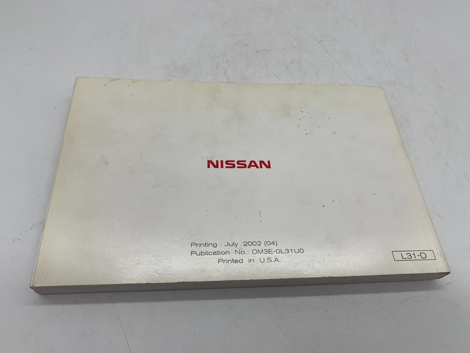 2003 Nissan Altima Owners Manual OEM B02B39011