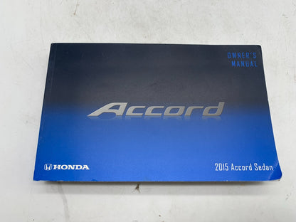 2015 Honda Accord Sedan Owners Manual Set with Case OEM A03B14056