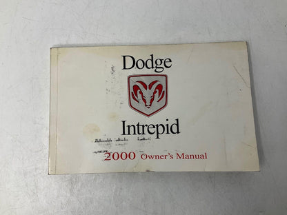 2000 Dodge Intrepid Owners Manual OEM D01B46086