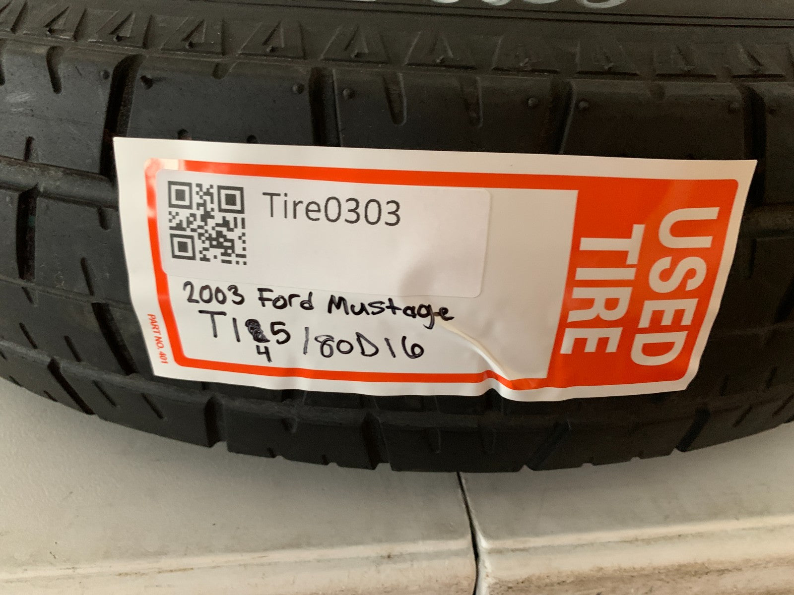1999-2004 Ford Mustang Spare Tire 16" Wheel Compact Donut T145/80D16