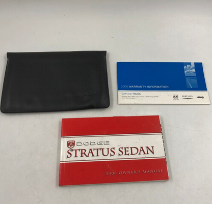 2006 Dodge Stratus Sedan Owners Manual Set with Case OEM E02B16087