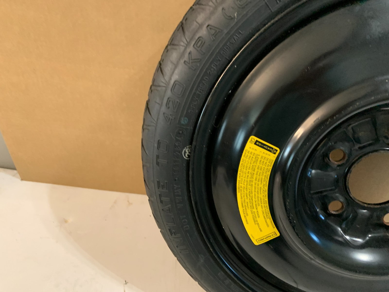 2004-2013 Mazda 3 Mazda3 16" Spare Tire Compact Donut T125/70D16 OEM