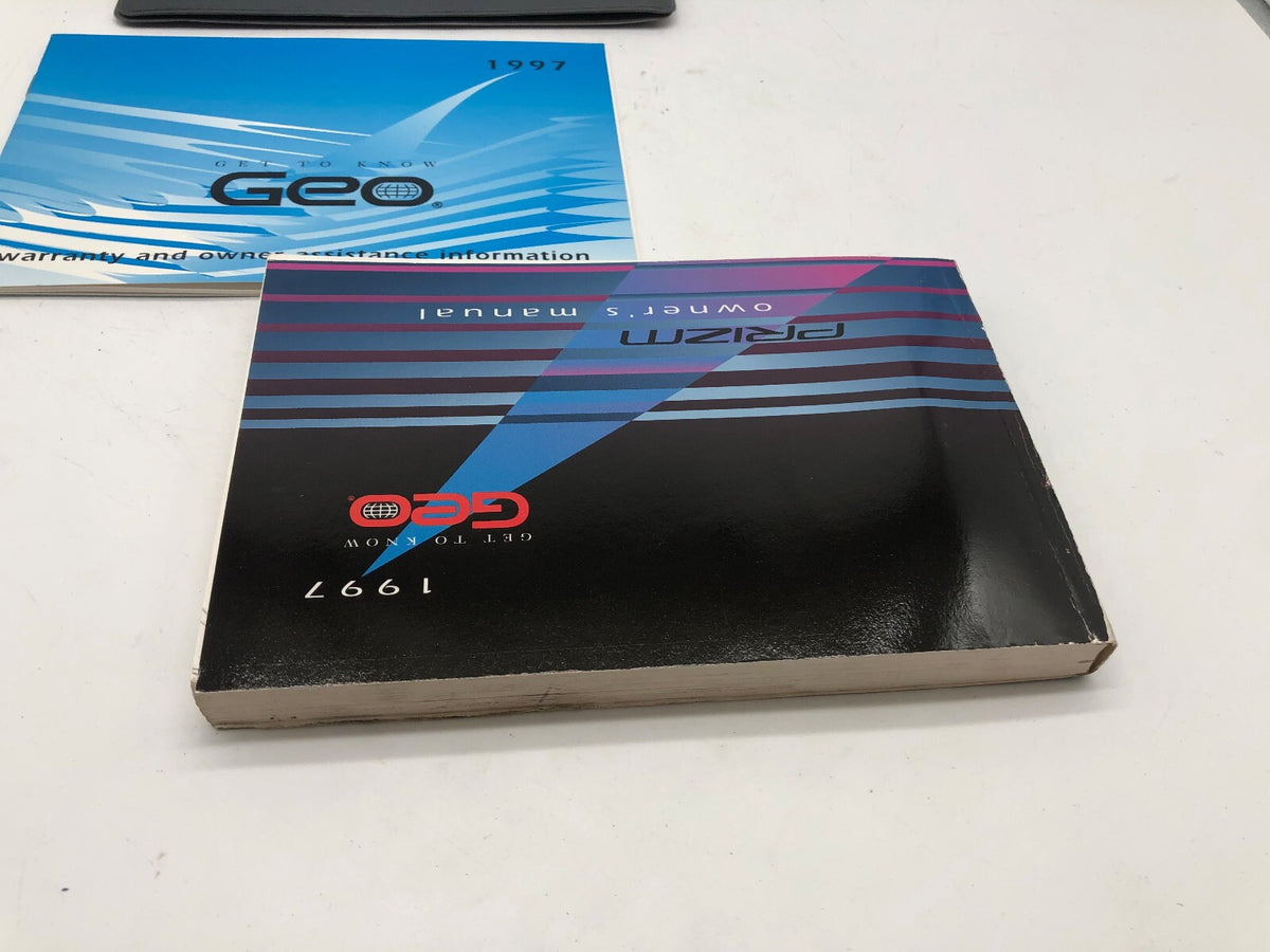 1997 Geo Prizm Owners Manual Set with Case OEM R01B46005