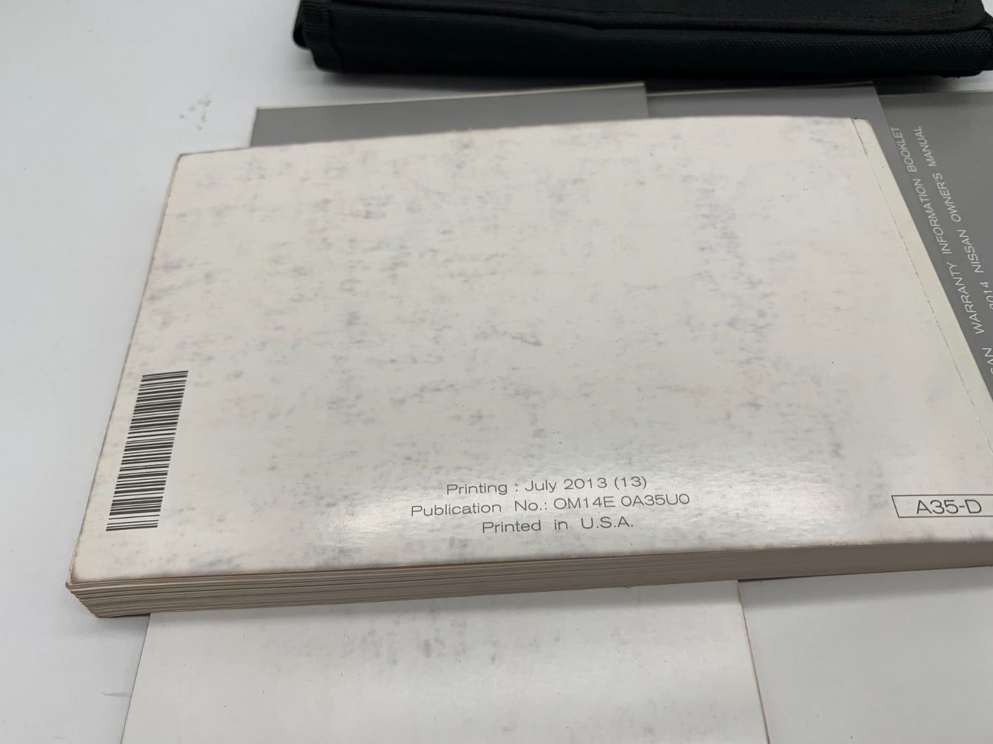 2014 Nissan Maxima Owners Manual Set with Case OEM D01B19014