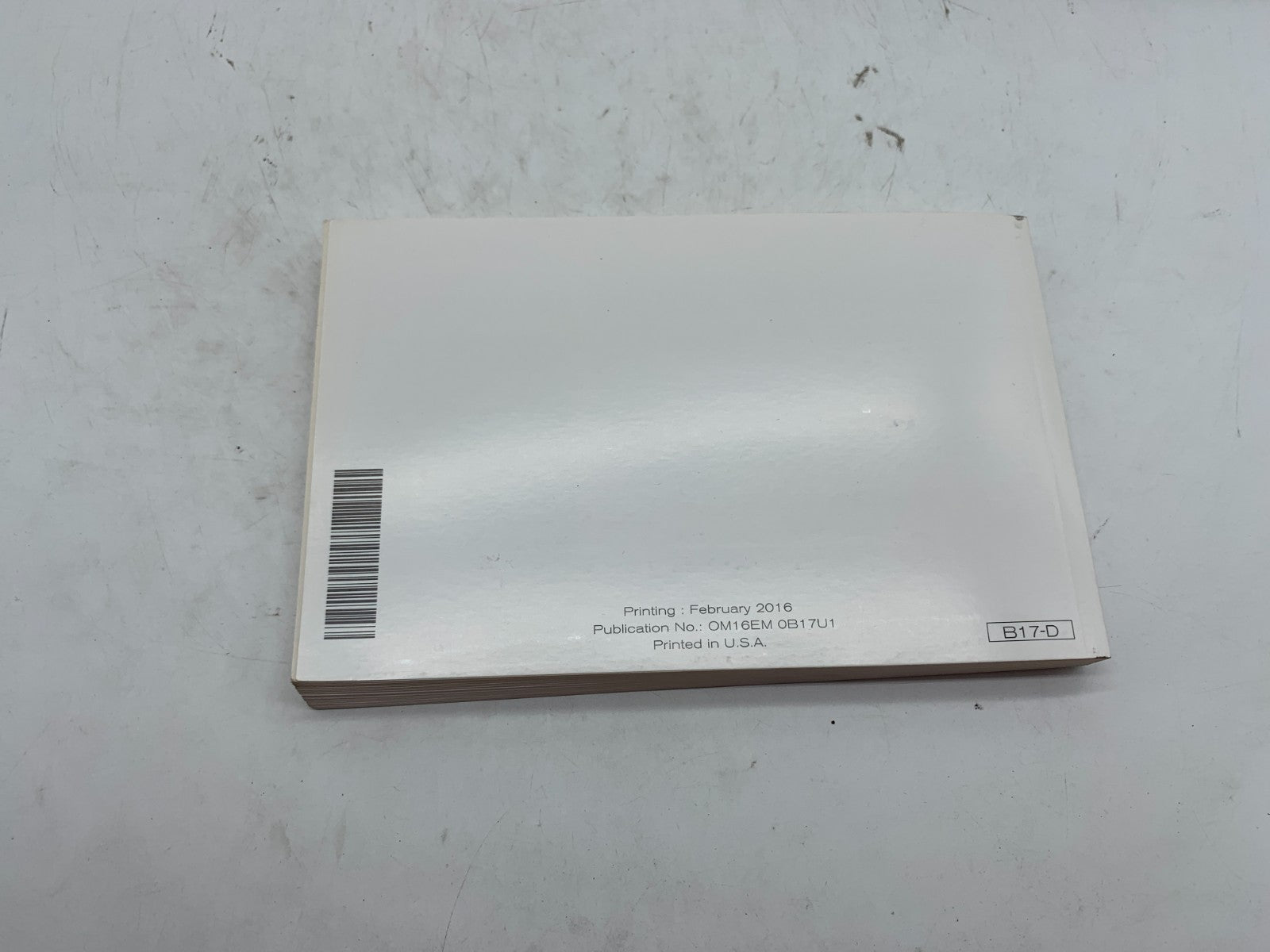 2016 Nissan Sentra Owners Manual Set with Case OEM A04B35009