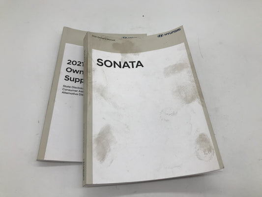 2021 Hyundai Sonata Owners Manual Set OEM E01B45064