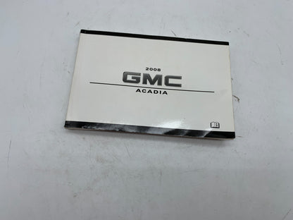 2008 GMC Acadia Owners Manual OEM B03B34005