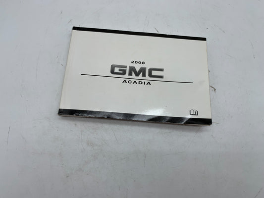 2008 GMC Acadia Owners Manual OEM B03B34005