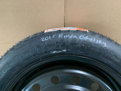 2011-2015 Honda Odyssey 17" Spare Tire Wheel Compact Donut T135/80D17 OEM