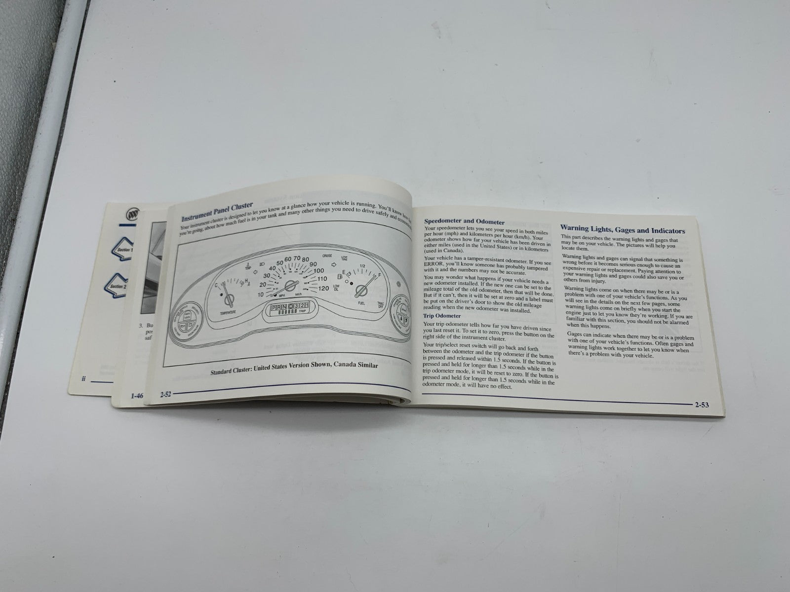 2000 Buick Century Owners Manual OEM B03B16101