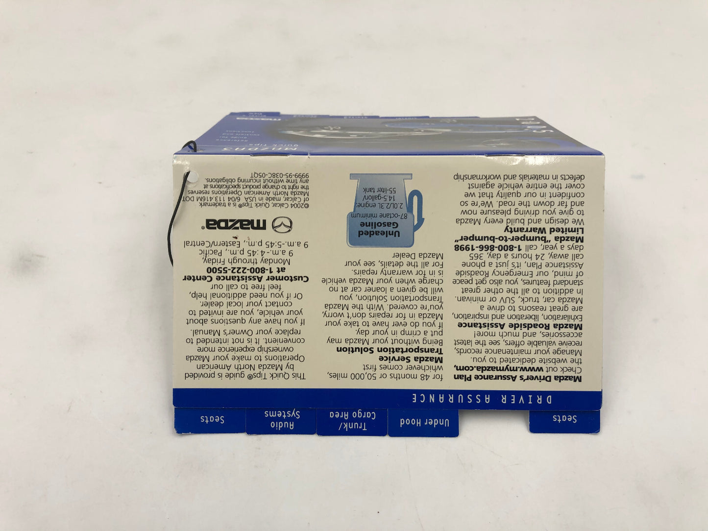 2005 Mazda 3 Owners Manual Set with Case OEM A03B68010