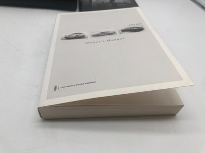 2014 Lincoln MKZ Owners Manual Set with Case OEM A02B08016