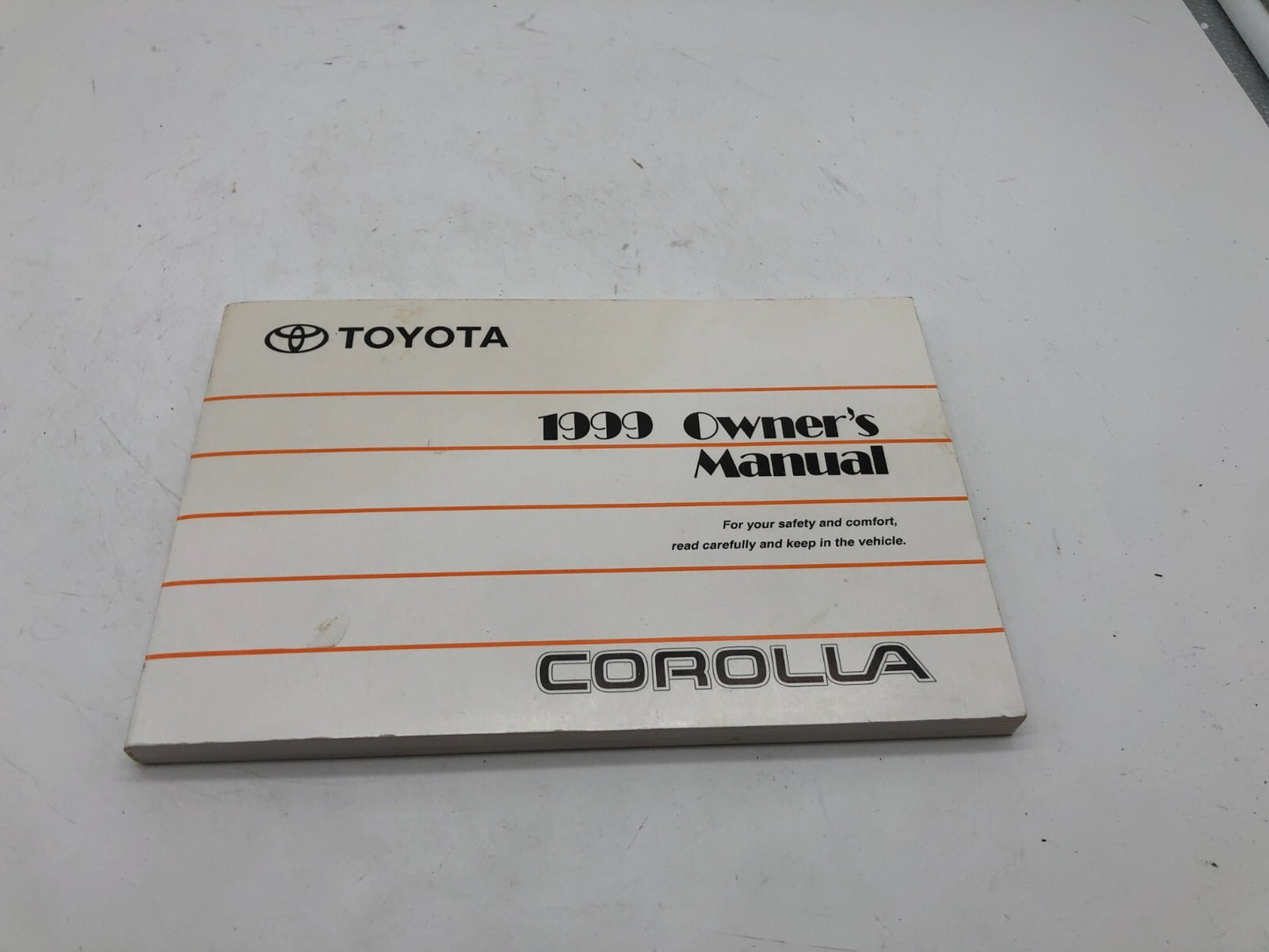 1999 Toyota Corolla Owners Manual OEM A02B21004