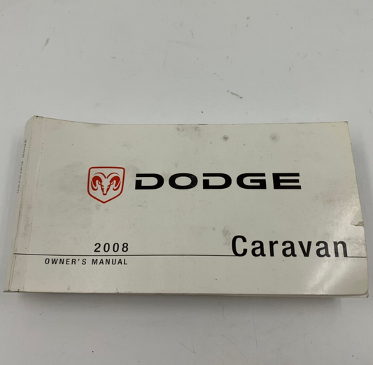 2008 Dodge Caravan Owners Manual OEM A03B03057