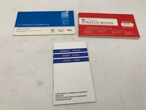 2006 Dodge Stratus Sedan Owners Manual Set with Case OEM R01B17001