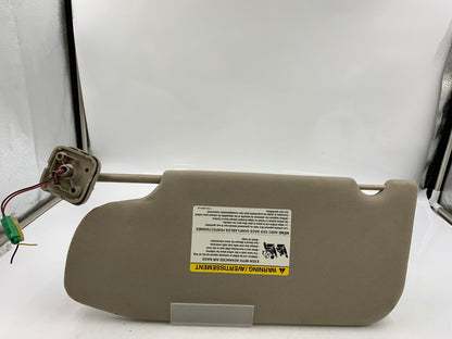 2010-2012 Lincoln MKT Passenger Sun Visor Beige illuminated OEM B01B02004
