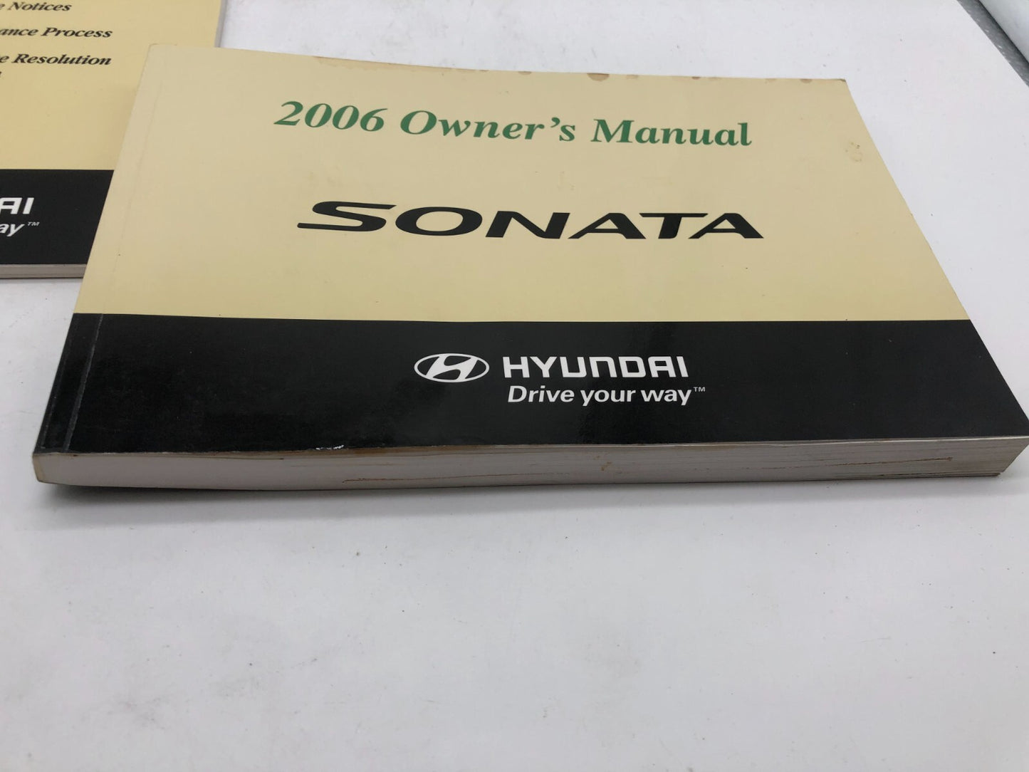 2006 Hyundai Sonata Owners Manual Set OEM A01B38009