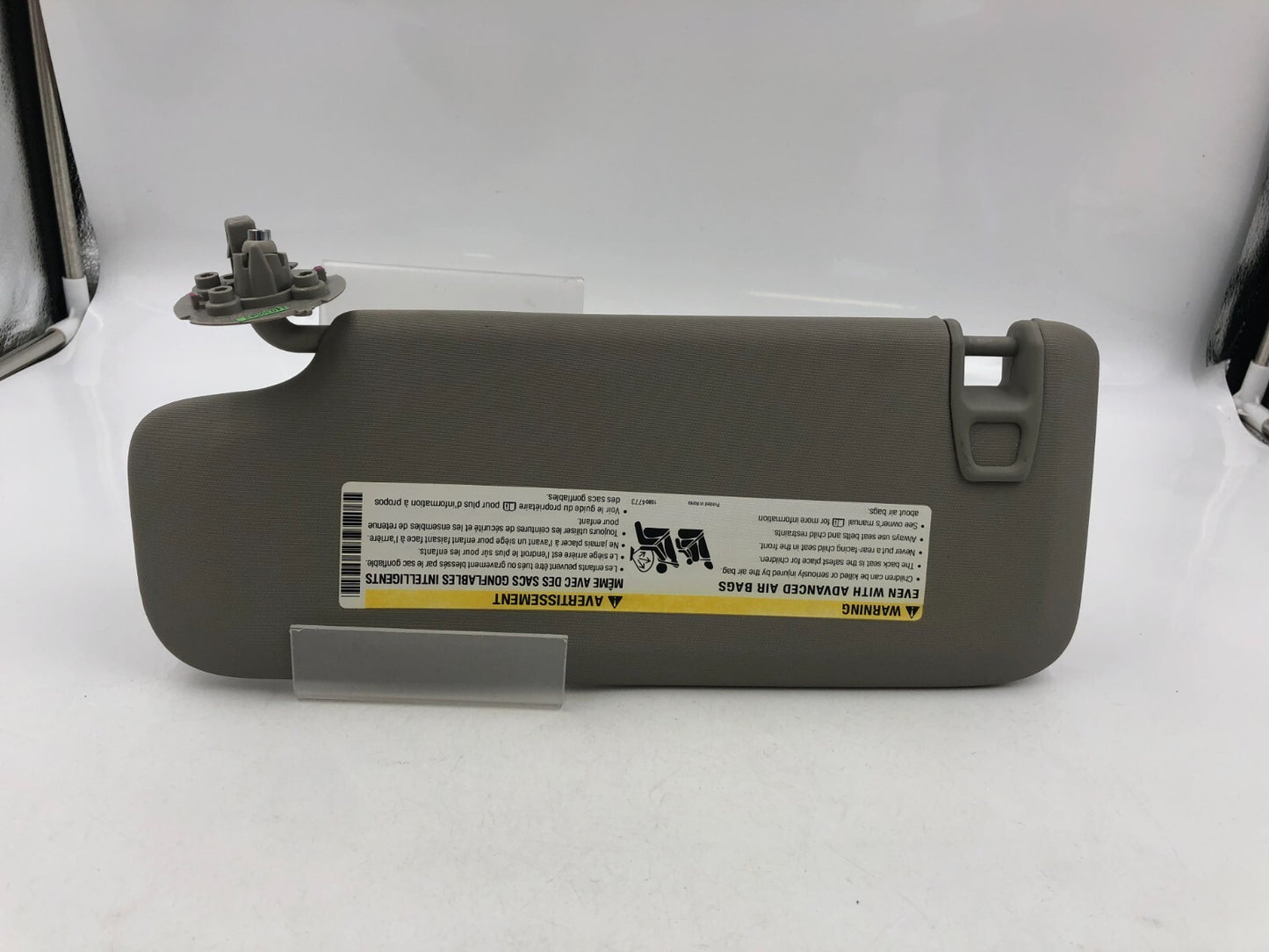 2011-2016 Chevrolet Cruze Passenger Sun Visor Gray OEM B01B15037