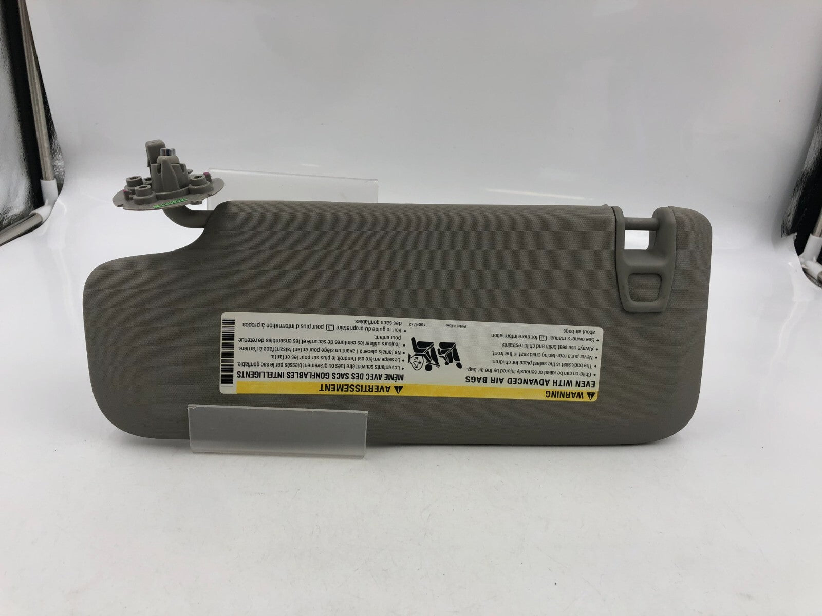 2011-2016 Chevrolet Cruze Passenger Sun Visor Gray OEM B01B15037