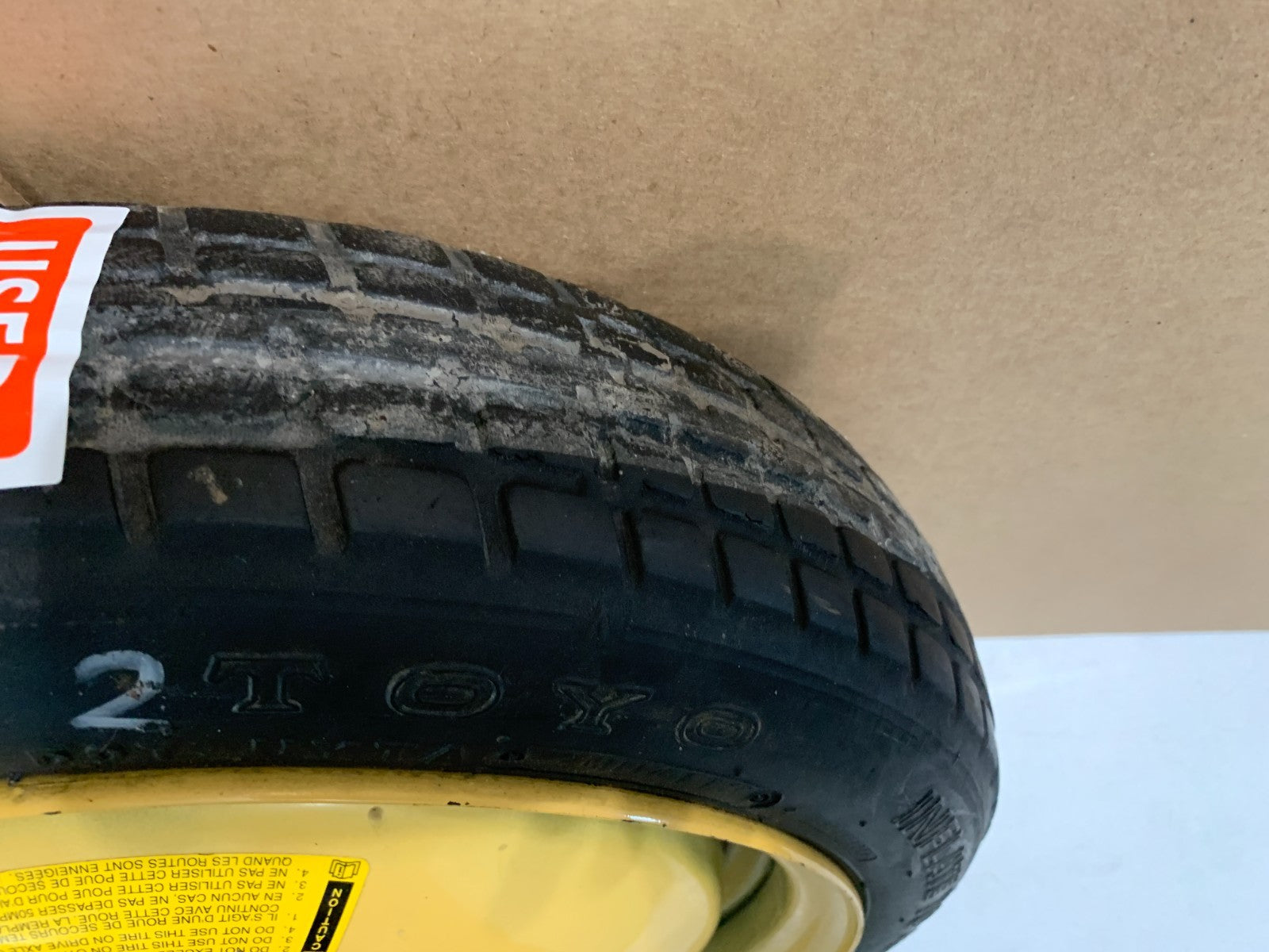 2011-2014 Mazda 2 Mazda2 14" Spare Tire Compact Donut T115/70D14