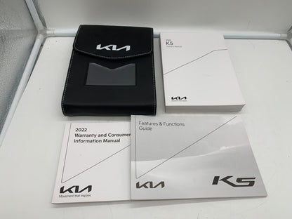 2022 Kia K5 Owners Manual Set with Case OEM D02B70009