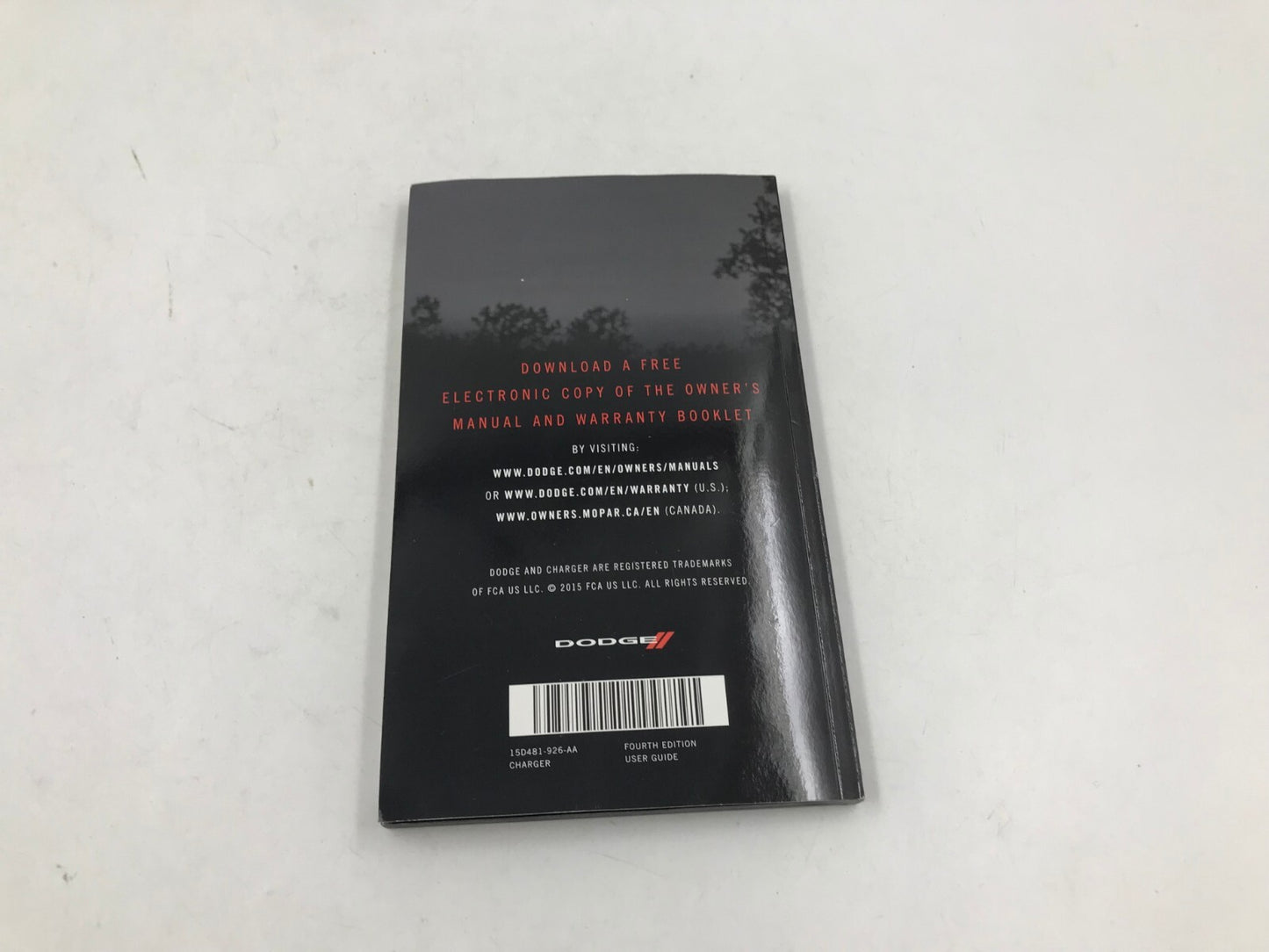 2015 Dodge Charger Owners Manual Set with Case OEM D01B68006