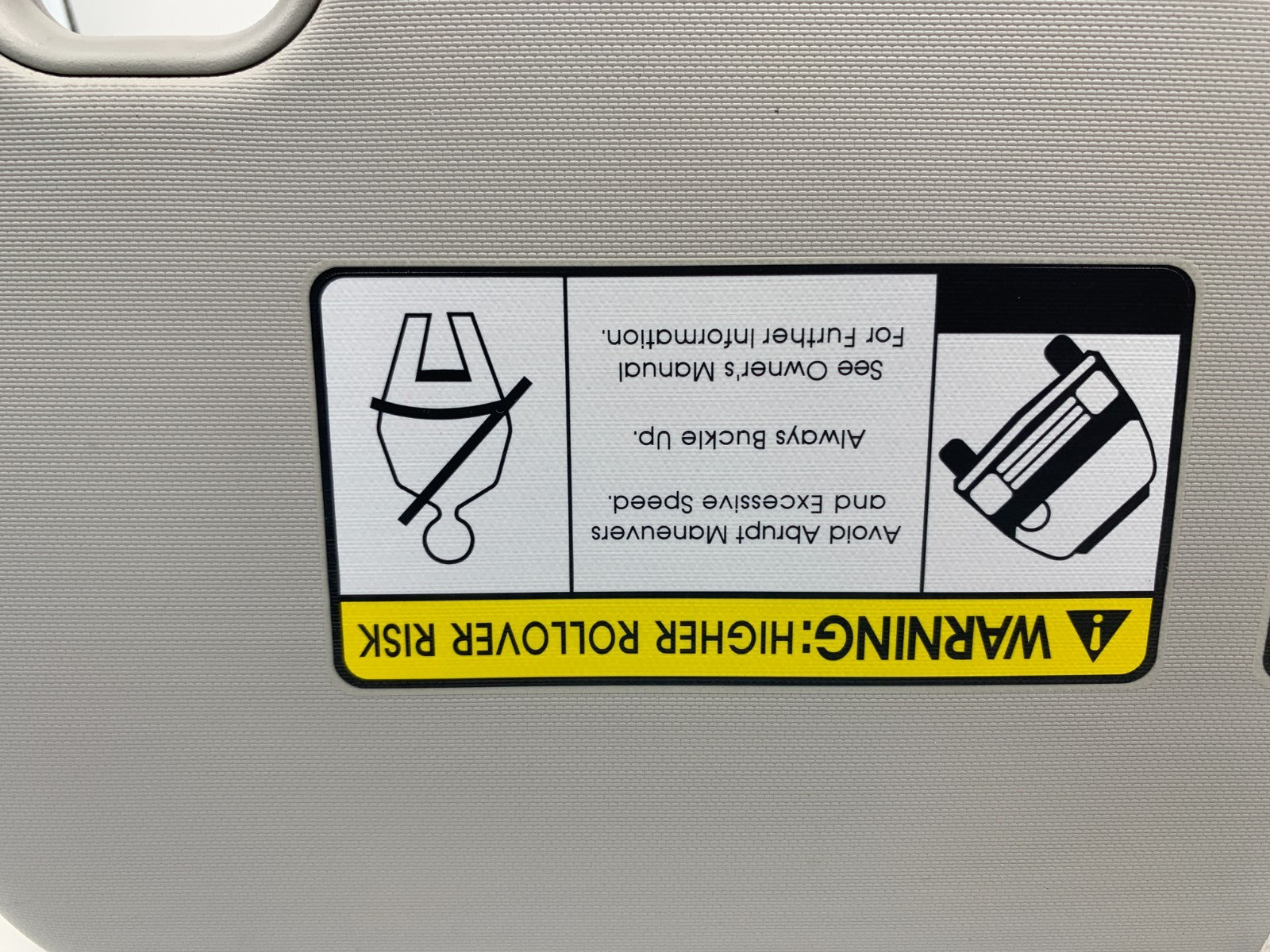 2014-2019 Kia Soul Driver Sun Visor Gray OEM A04B37026