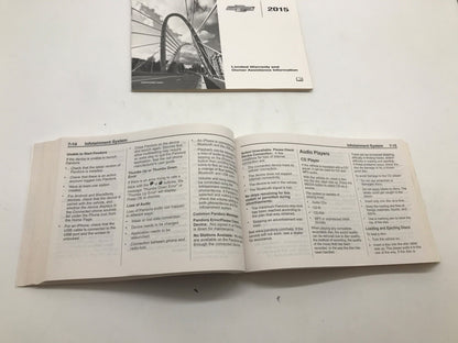 2015 Chevy Silverado Owners Manual Set OEM R01B06018