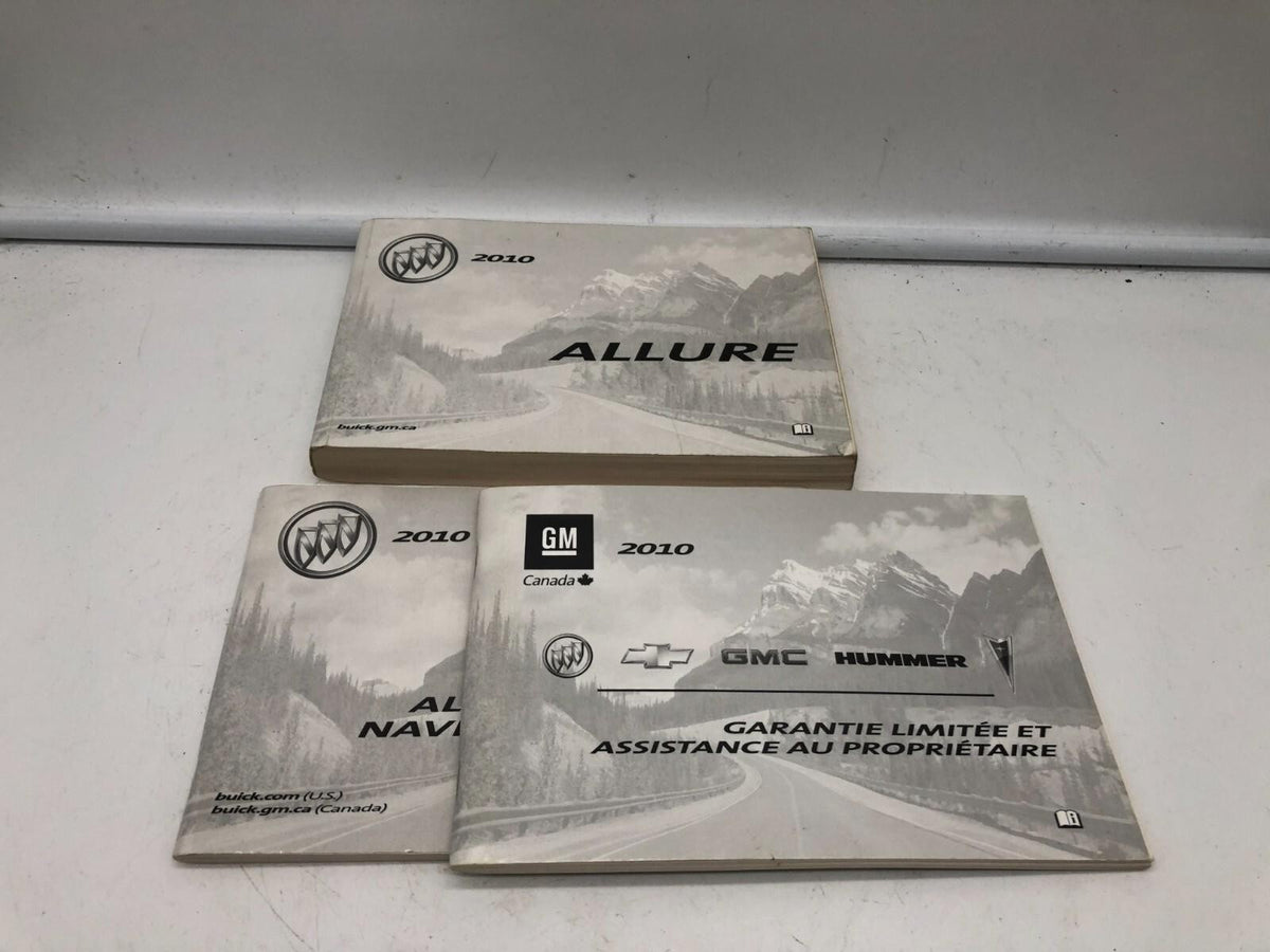 2010 Buick Allure Owners Manual Set OEM D02B62010