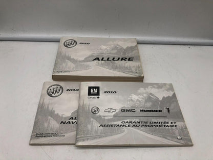 2010 Buick Allure Owners Manual Set OEM D02B62010