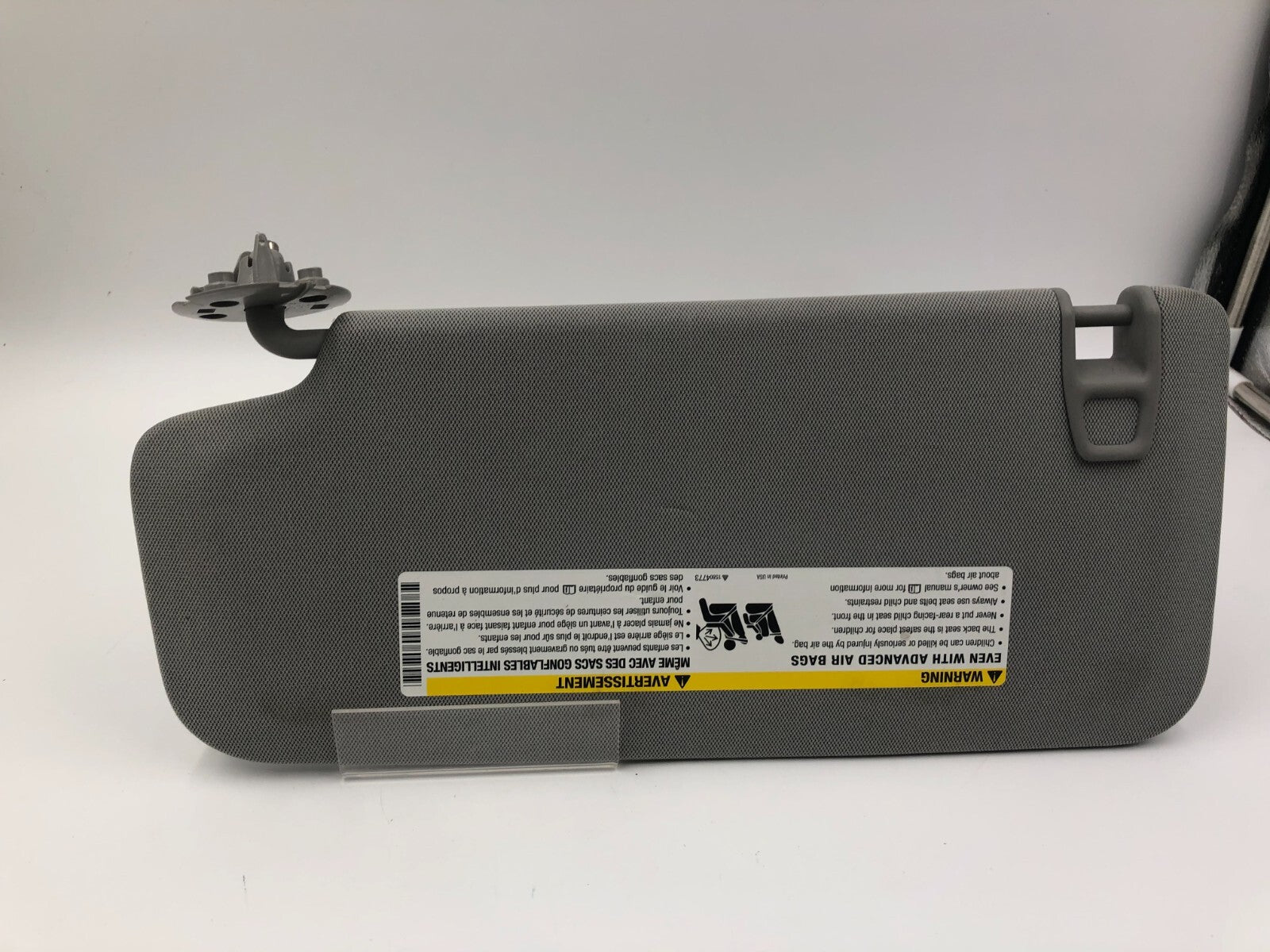 2017-2021 Chevrolet Trax Passenger Sun Visor Gray OEM B04B31031