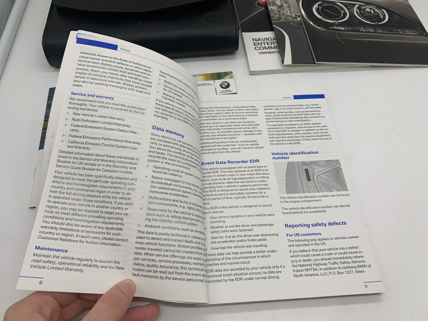 2015 BMW 4 Series Owners Manual Set with Case OEM A02B43004