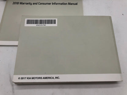 2018 Kia Optima Owners Manual Set with Case OEM A01B21007