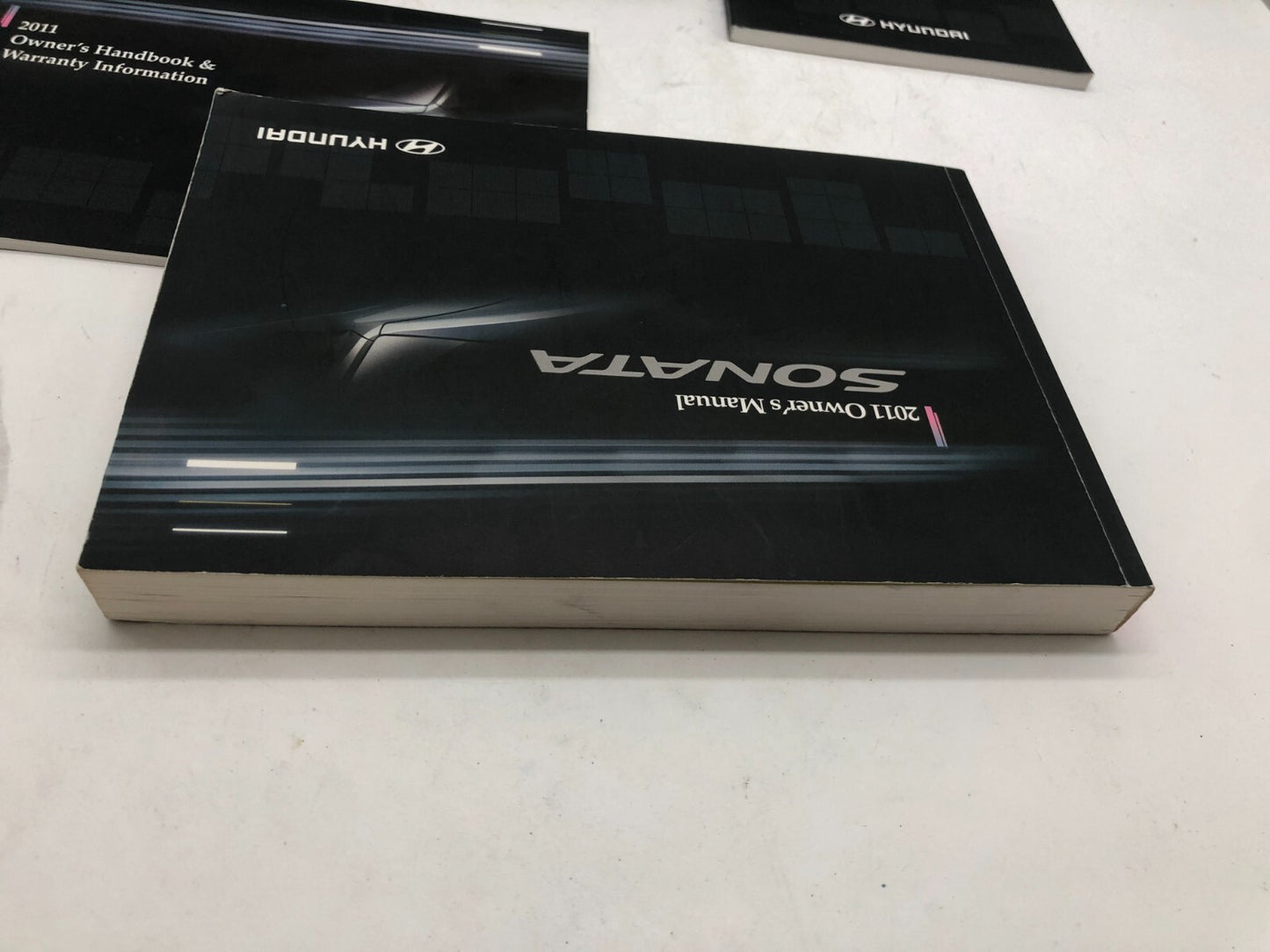 2011 Hyundai Sonata Owners Manual Set with Case OEM A01B26006