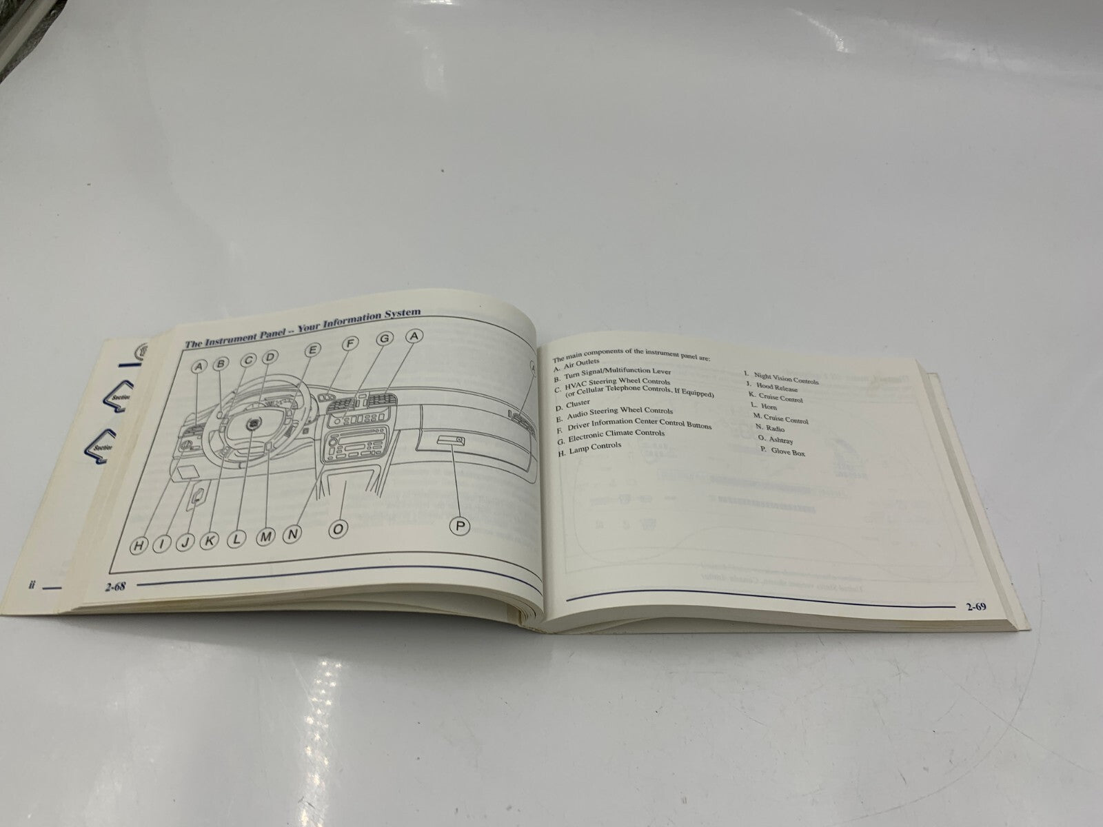 2000 Cadillac Deville Owners Manual OEM A03B51001