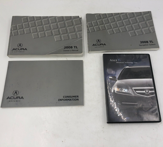 2008 Acura TL Owners Manual Set OEM A01B45027