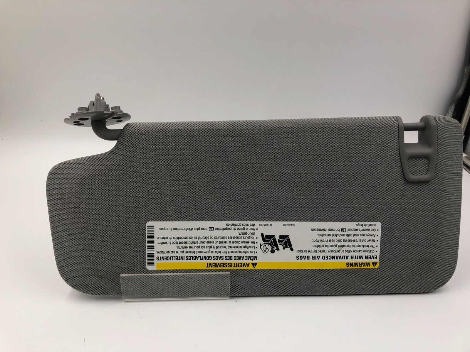 2017-2021 Chevrolet Trax Passenger Sun Visor Gray OEM B04B31031