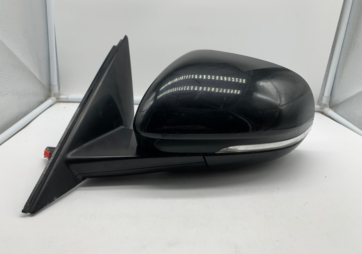 2017-2019 Jaguar XE Driver Side View Power Door Mirror Black BSA OEM B04B24001