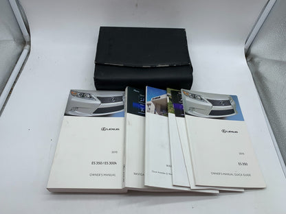 2015 Lexus ES350 ES 330h Owners Manual Set with Case OEM B03B46004