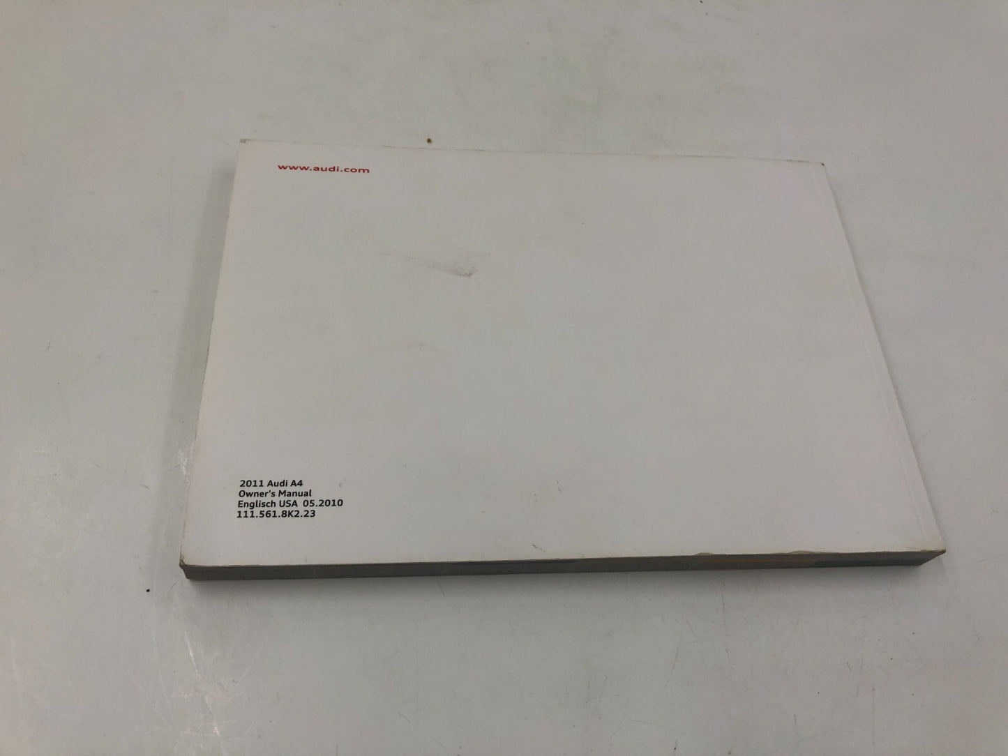 2011 Audi A4 Owners Manual Set OEM B02B36085