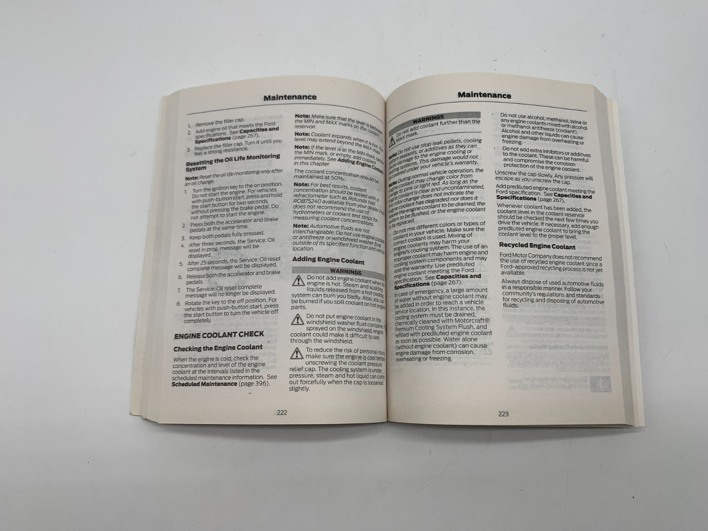 2013 Ford Escape Owners Manual Set with Case OEM C04B58016
