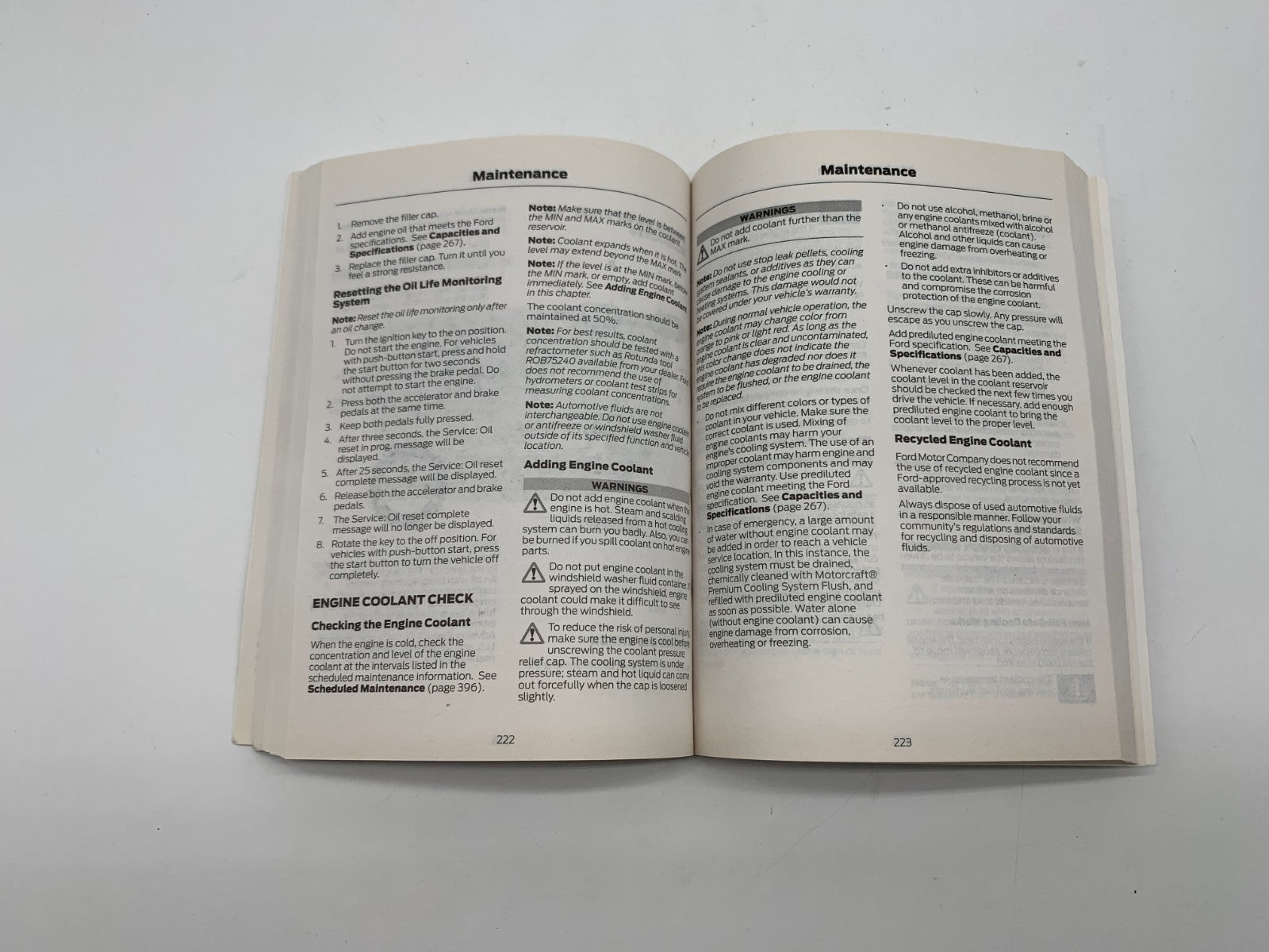 2013 Ford Escape Owners Manual Set with Case OEM C04B58016