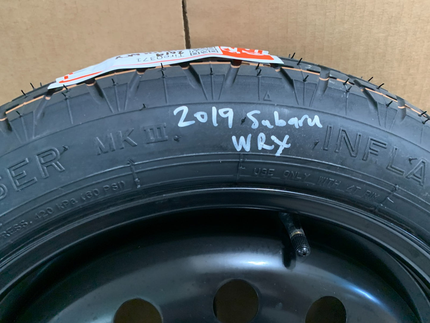 2015-2021 Subaru WRX 17" Spare Tire Wheel Compact Donut T145/70D17