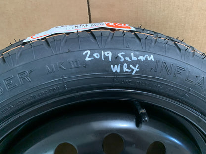 2015-2021 Subaru WRX 17" Spare Tire Wheel Compact Donut T145/70D17