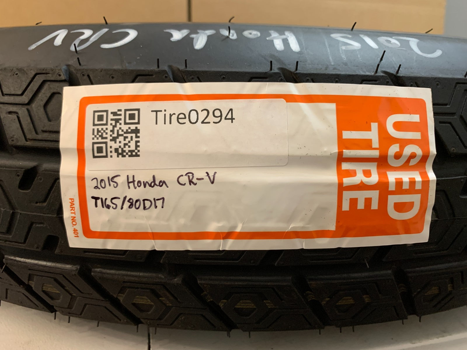 2013-2016 Honda CRV CR-V Spare Tire 17" Wheel Compact Donut T165/80D17