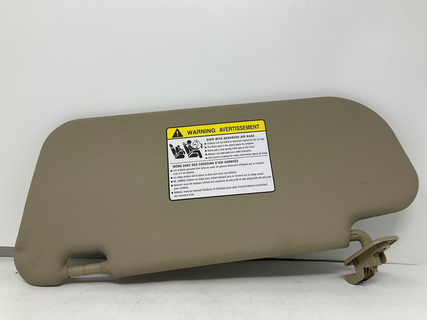 2004-2009 Mazda 3 Passenger Sun Visor Beige OEM D01B52084